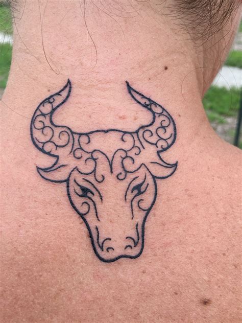 Taurus Bull Tattoos. . Feminine bull tattoos